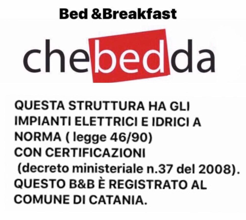 Chebedda B&B Catania Bagian luar foto